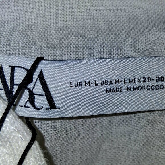 ZARA 100% Linen White Vest Jacket – Size M-L – NWT Originally $119 - Picture 4 of 6